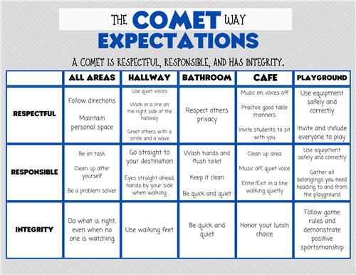 Comet Way Expectations